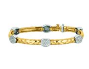 Diamond oval bracelet