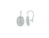 Diamond oval earrings
