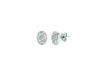 Diamond oval earrings