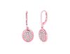 Diamond oval earrings