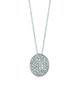 Diamond oval necklace