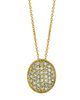 Diamond oval necklace