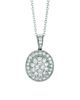Diamond oval necklace