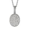 Diamond oval necklace