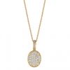 Diamond oval necklace