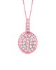 Diamond  oval necklace