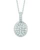 Diamond  oval necklace