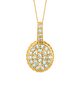 Diamond  oval necklace