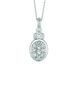 Diamond oval necklace
