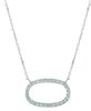 Diamond oval necklace