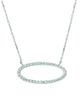 Diamond oval necklace