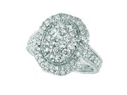 Diamond oval ring