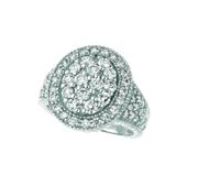 Diamond oval ring