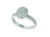 Diamond oval ring