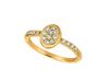 Diamond oval ring