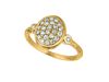 Diamond oval ring