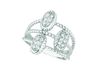 Diamond oval ring