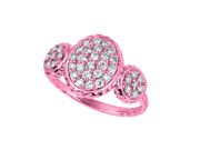 Diamond oval & round shape ring