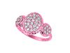 Diamond oval & round shape ring