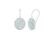 Diamond oval shape earrings