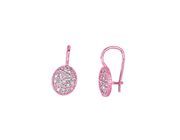 Diamond oval shape earrings