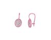 Diamond oval shape earrings