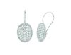 Diamond oval shape earrings