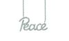Diamond peace necklace