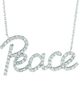 Diamond peace necklace