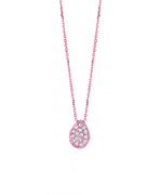 Diamond pear necklace