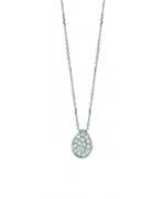 Diamond pear necklace