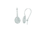Diamond pear shape earrings