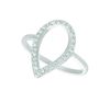 Diamond pear shape ring