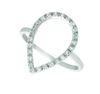 Diamond pear shape ring