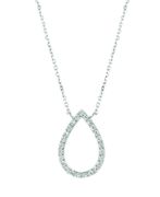 Diamond pear shape ring