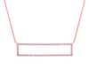 Diamond rectangle necklace