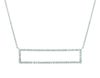 Diamond rectangle necklace