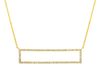 Diamond rectangle necklace