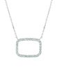 Diamond rectangle necklace