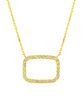 Diamond rectangle necklace