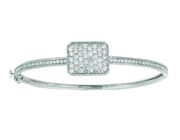 Diamond rectangular bangle