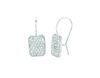 Diamond rectangular shape earrings
