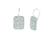 Diamond rectangular shape earrings