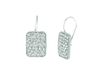 Diamond rectangular shape earrings