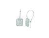Diamond rectangular shape earrings