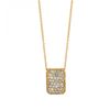 Diamond rectangular shape necklace