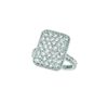 Diamond rectangular shape ring