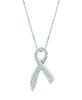 Diamond ribbon necklace