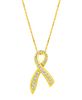 Diamond ribbon necklace