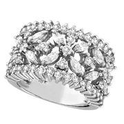 Diamond Ring, 18K White Gold
